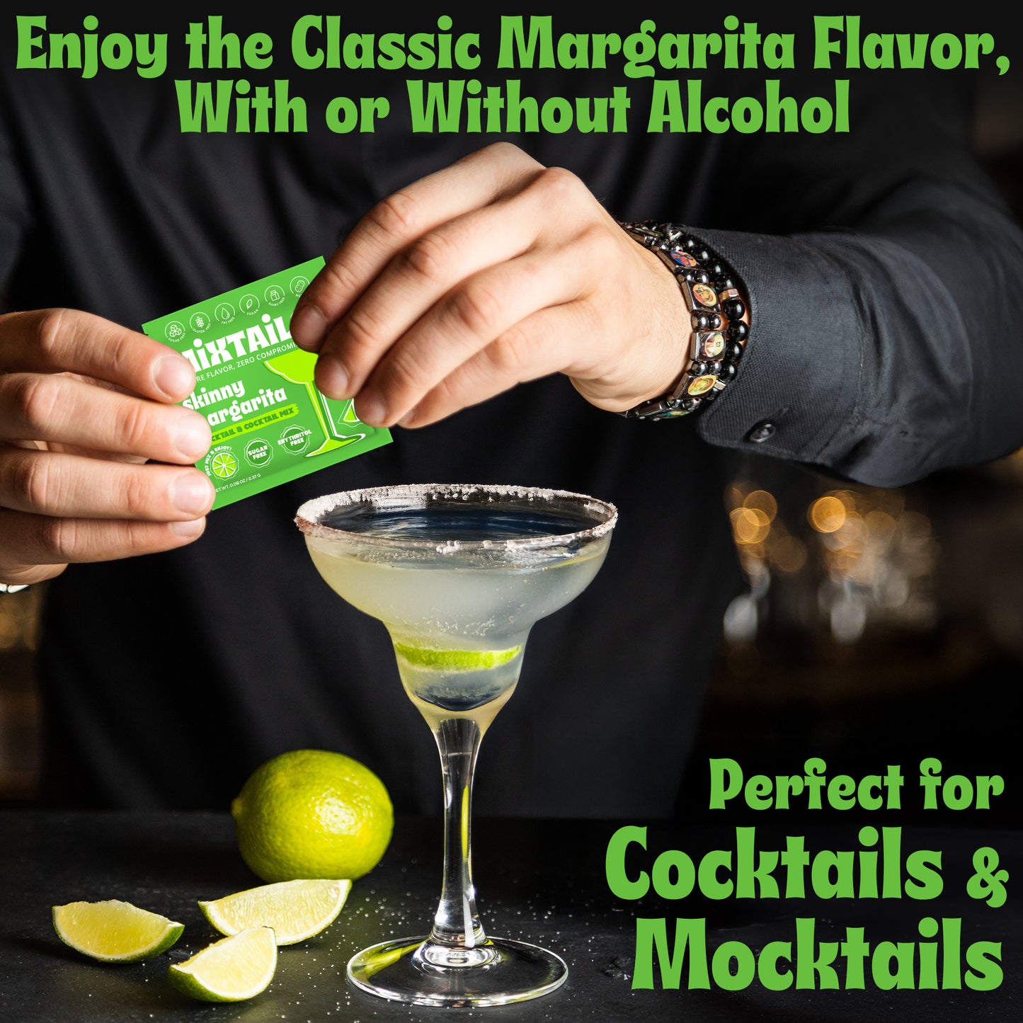 Mixtails Sugar Free Margarita Mix, Instant Skinny Margaritas (12 Pack)
