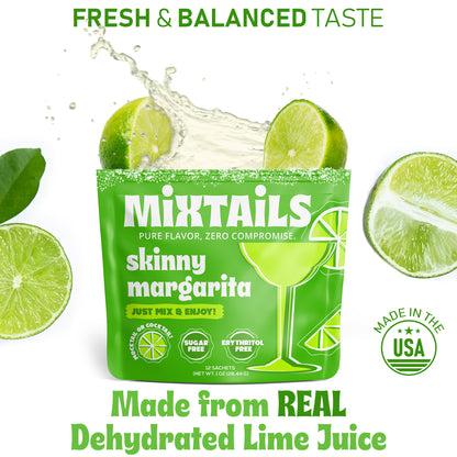 Mixtails Sugar Free Margarita Mix, Instant Skinny Margaritas (12 Pack)